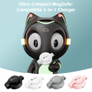 Pursuit 3-in-1 MagSafe Wireless-Foldable Fast Charge for iPhone & Apple Watch, AirPods, Android Magnetic Mount, Portable Travel Electronic