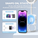 Pursuit DNDLN Magnetic Fan with LED Ring Light & Hands-Free 360° Adjustable Stand,Idea Thanksgiving Christmas Gifts for Friends.