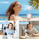 Pursuit DNDLN Magnetic Fan with LED Ring Light & Hands-Free 360° Adjustable Stand,Idea Thanksgiving Christmas Gifts for Friends.