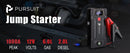 Pursuit UltraSafe Car Jump Starter, 1000A Jump Box Battery Booster Charger( 6.0L Gasoline or 3.0L Diesel), Jump Pack Powe Bank with Emergency Light & Compass for SUV and Trucks