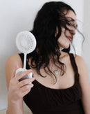 Pursuit DNDLN Magnetic Fan with LED Ring Light & Hands-Free 360° Adjustable Stand,Idea Thanksgiving Christmas Gifts for Friends.